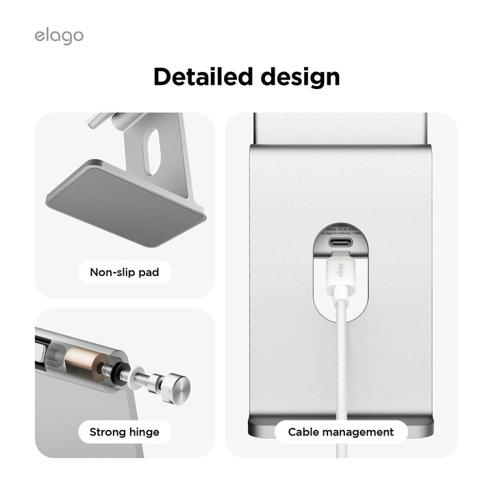 elago Wireless Charging Aluminium Stand for SMART PHONE 最大出力約15W スマートフォン用スタンド ワイヤレス充電器