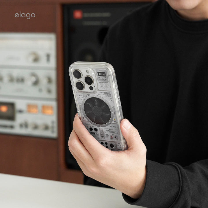 elago iPhone 16 / 16 Pro / 15 / 15 Pro AMP Monthly Magsafe対応ハイブリッドケース