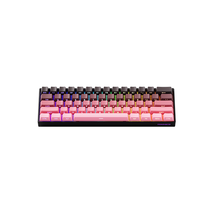MonsGeek FUN60 Pro SP HEセンサー 0.01mm ラピッドトリガー対応 磁気スイッチ Akko Glare Magnetic Switch 英語配列 サイドプリント テンキーレス 8K ホットスワップ SnapKeys (SOCD)対応 ARGB対応 高コスパ ゲーミングキーボード