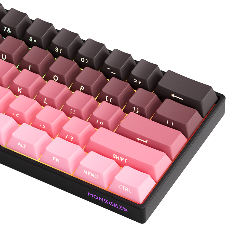 MonsGeek FUN60 Pro SP HEセンサー 0.01mm ラピッドトリガー対応 磁気スイッチ Akko Glare Magnetic Switch 英語配列 サイドプリント テンキーレス 8K ホットスワップ SnapKeys (SOCD)対応 ARGB対応 高コスパ ゲーミングキーボード