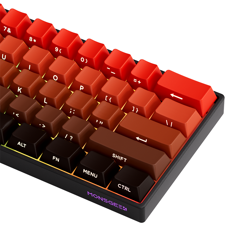 MonsGeek FUN60 Pro SP HEセンサー 0.01mm ラピッドトリガー対応 磁気スイッチ Akko Glare Magnetic Switch 英語配列 サイドプリント テンキーレス 8K ホットスワップ SnapKeys (SOCD)対応 ARGB対応 高コスパ ゲーミングキーボード