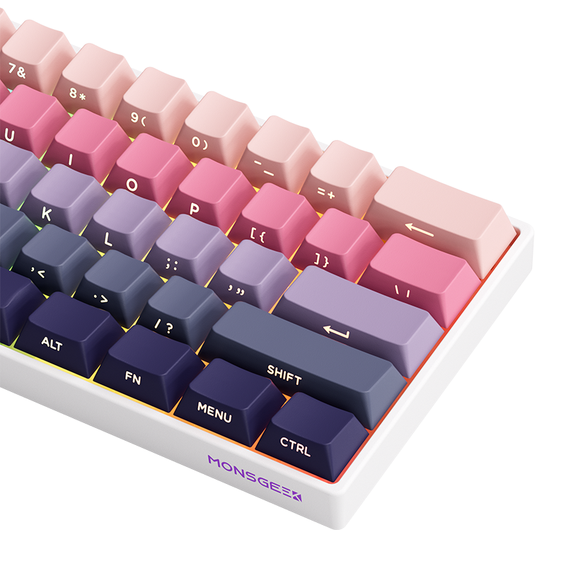 MonsGeek FUN60 Pro SP HEセンサー 0.01mm ラピッドトリガー対応 磁気スイッチ Akko Glare Magnetic Switch 英語配列 サイドプリント テンキーレス 8K ホットスワップ SnapKeys (SOCD)対応 ARGB対応 高コスパ ゲーミングキーボード