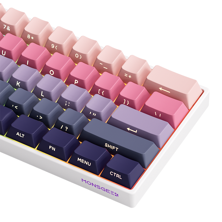 MonsGeek FUN60 Pro SP HEセンサー 0.01mm ラピッドトリガー対応 磁気スイッチ Akko Glare Magnetic Switch 英語配列 サイドプリント テンキーレス 8K ホットスワップ SnapKeys (SOCD)対応 ARGB対応 高コスパ ゲーミングキーボード