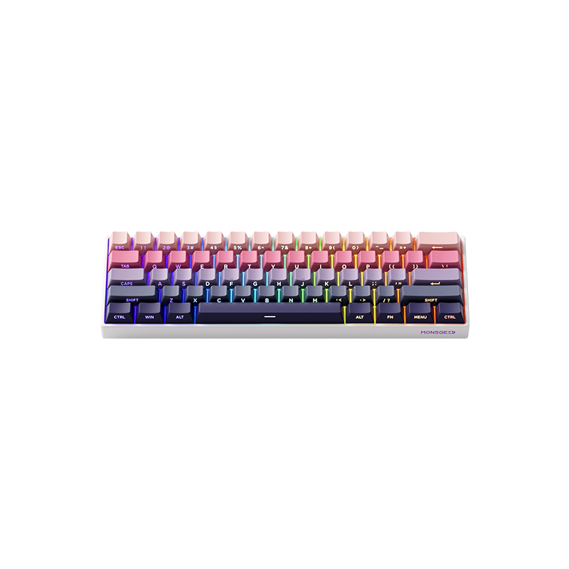 MonsGeek FUN60 Pro SP HEセンサー 0.01mm ラピッドトリガー対応 磁気スイッチ Akko Glare Magnetic Switch 英語配列 サイドプリント テンキーレス 8K ホットスワップ SnapKeys (SOCD)対応 ARGB対応 高コスパ ゲーミングキーボード
