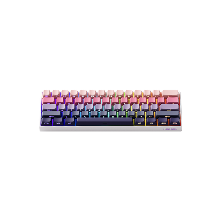 MonsGeek FUN60 Pro SP HEセンサー 0.01mm ラピッドトリガー対応 磁気スイッチ Akko Glare Magnetic Switch 英語配列 サイドプリント テンキーレス 8K ホットスワップ SnapKeys (SOCD)対応 ARGB対応 高コスパ ゲーミングキーボード