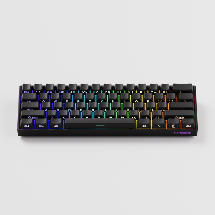 MonsGeek FUN60 Pro SP HEセンサー 0.01mm ラピッドトリガー対応 磁気スイッチ Akko Glare Magnetic Switch 英語配列 サイドプリント テンキーレス 8K ホットスワップ SnapKeys (SOCD)対応 ARGB対応 高コスパ ゲーミングキーボード