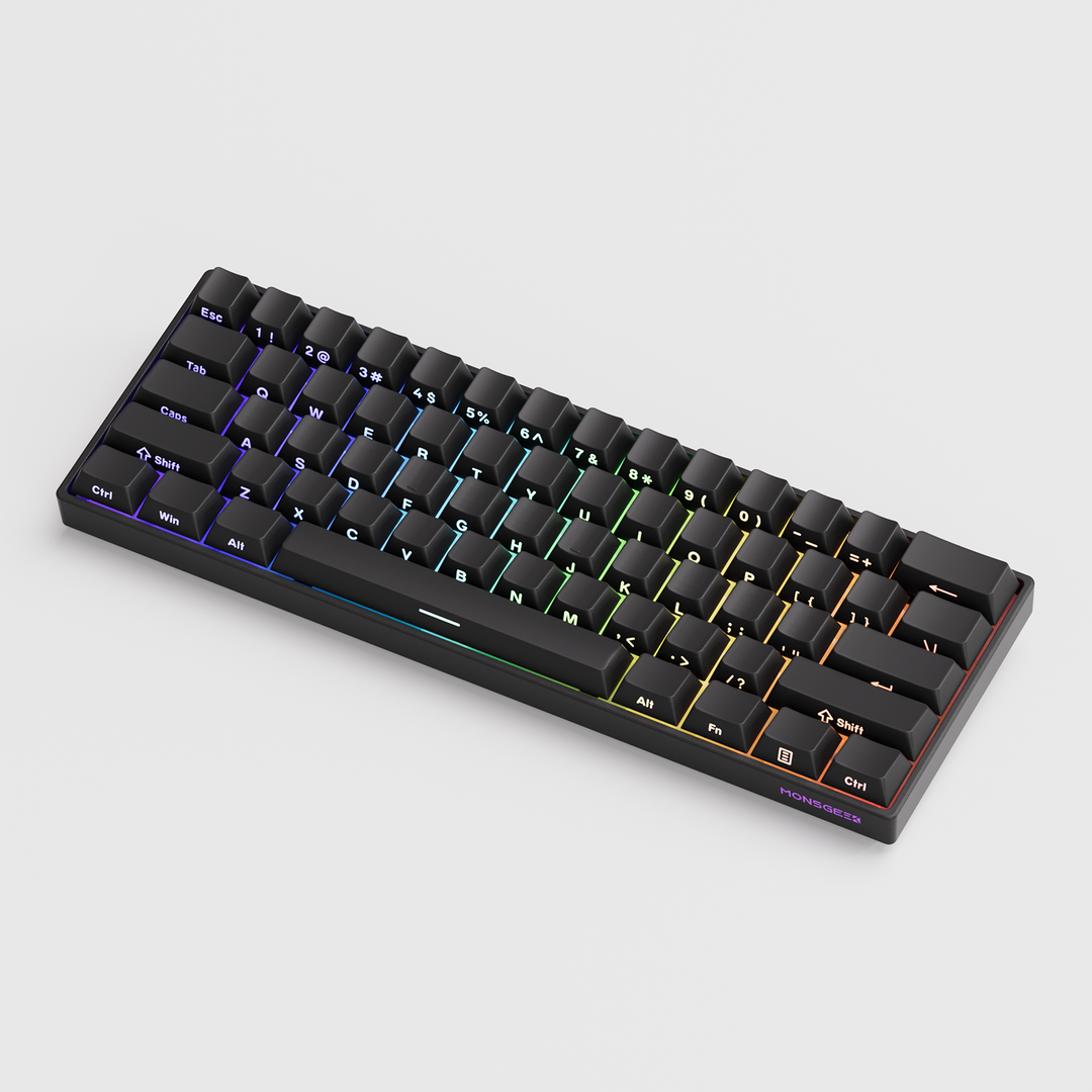 MonsGeek FUN60 Pro SP HEセンサー 0.01mm ラピッドトリガー対応 磁気スイッチ Akko Glare Magnetic Switch 英語配列 サイドプリント テンキーレス 8K ホットスワップ SnapKeys (SOCD)対応 ARGB対応 高コスパ ゲーミングキーボード