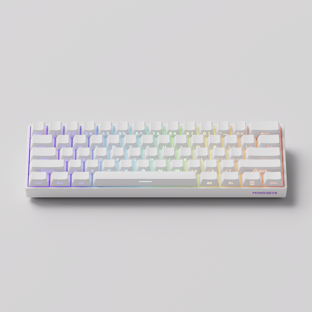 MonsGeek FUN60 Pro SP HEセンサー 0.01mm ラピッドトリガー対応 磁気スイッチ Akko Glare Magnetic Switch 英語配列 サイドプリント テンキーレス 8K ホットスワップ SnapKeys (SOCD)対応 ARGB対応 高コスパ ゲーミングキーボード