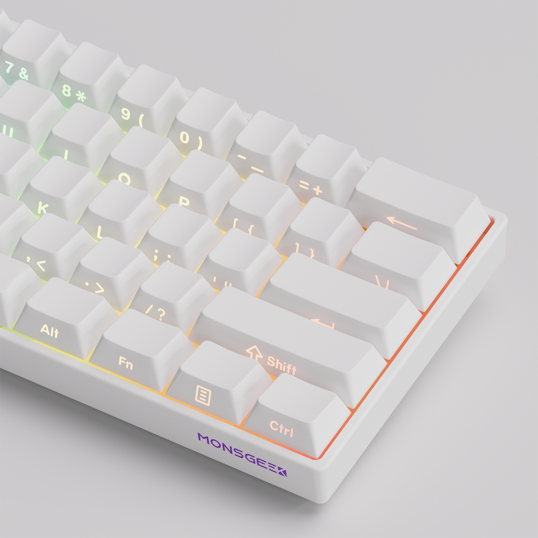 MonsGeek FUN60 Pro SP HEセンサー 0.01mm ラピッドトリガー対応 磁気スイッチ Akko Glare Magnetic Switch 英語配列 サイドプリント テンキーレス 8K ホットスワップ SnapKeys (SOCD)対応 ARGB対応 高コスパ ゲーミングキーボード