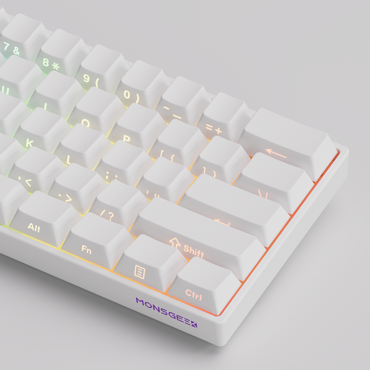 MonsGeek FUN60 Pro SP HEセンサー 0.01mm ラピッドトリガー対応 磁気スイッチ Akko Glare Magnetic Switch 英語配列 サイドプリント テンキーレス 8K ホットスワップ SnapKeys (SOCD)対応 ARGB対応 高コスパ ゲーミングキーボード