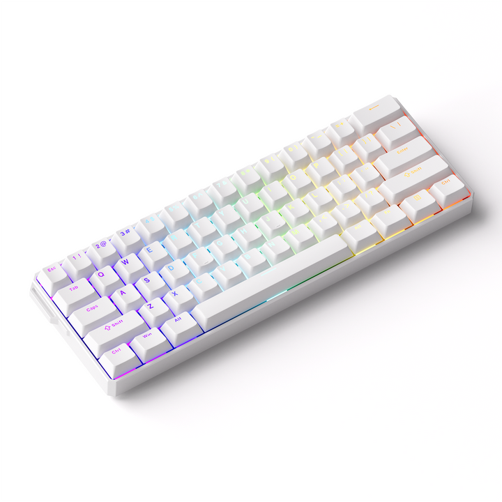 MonsGeek FUN60 Ultra TMRセンサー アルミボディ 0.01mm ラピッドトリガー対応 磁気スイッチ Akko Glare Magnetic Switch 英語配列 テンキーレス 8K ホットスワップ MagMech(メカニカルスイッチ互換)SnapKeys (SOCD)対応 ARGB対応 高コスパ ゲーミングキーボード
