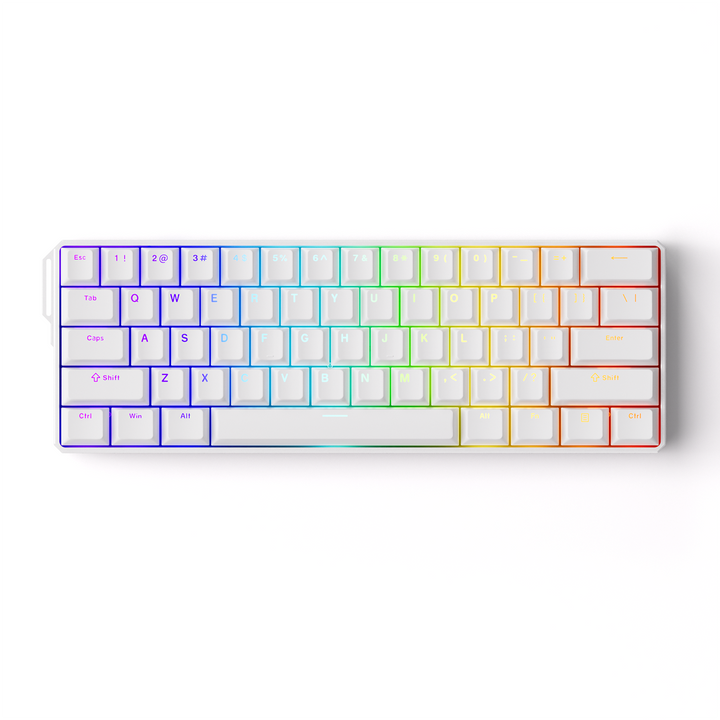 MonsGeek FUN60 Ultra TMRセンサー アルミボディ 0.01mm ラピッドトリガー対応 磁気スイッチ Akko Glare Magnetic Switch 英語配列 テンキーレス 8K ホットスワップ MagMech(メカニカルスイッチ互換)SnapKeys (SOCD)対応 ARGB対応 高コスパ ゲーミングキーボード