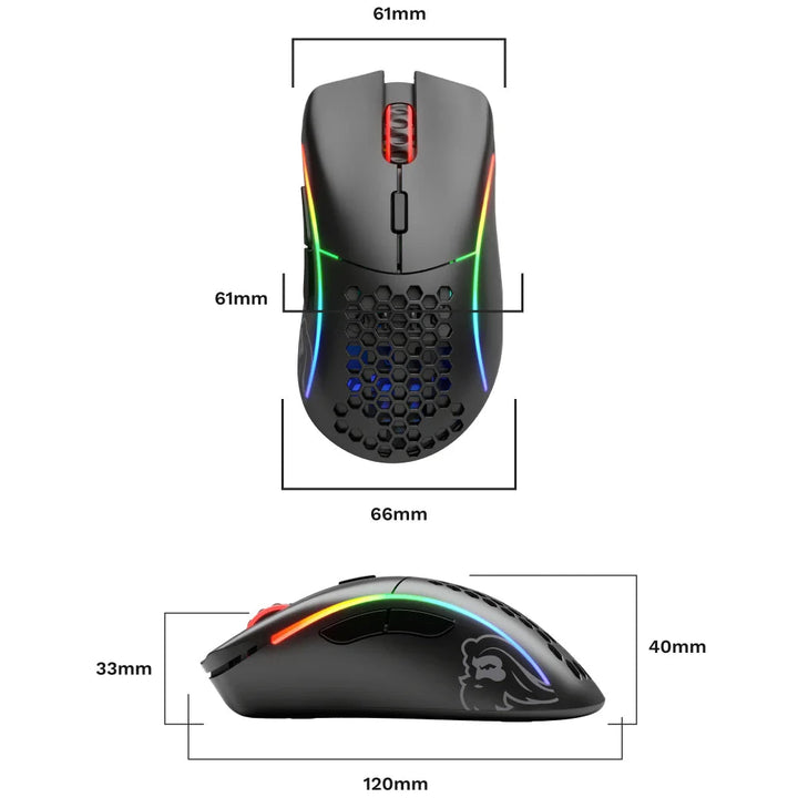 Glorious Model D Minus Wireless  67g 超軽量 ワイヤレス ゲーミングマウス Matte 2.4GHz