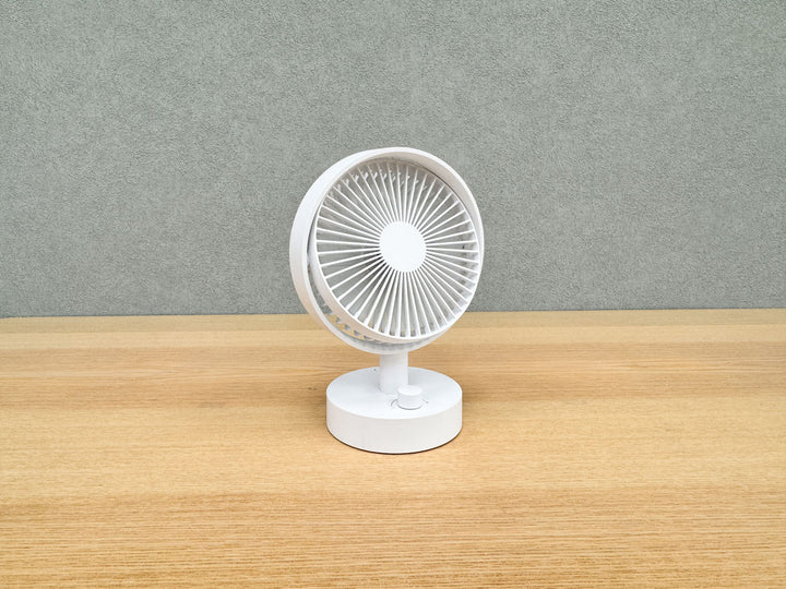 ELAiCE iFan Puro 25 自動首振り機能付き コードレスデスクファン アイボリー  ポータブル扇風機  暑さ対策