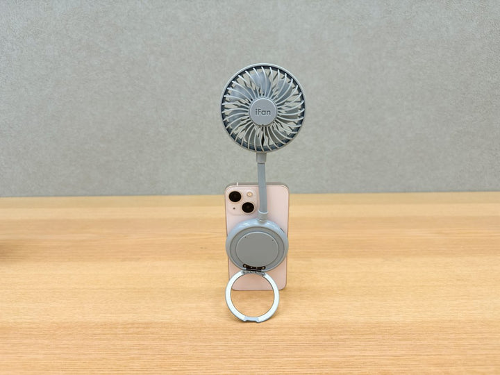 ELAiCE iFan Mag 25 MagSafe対応 コンパクトハンディファン ポータブル扇風機 暑さ対策