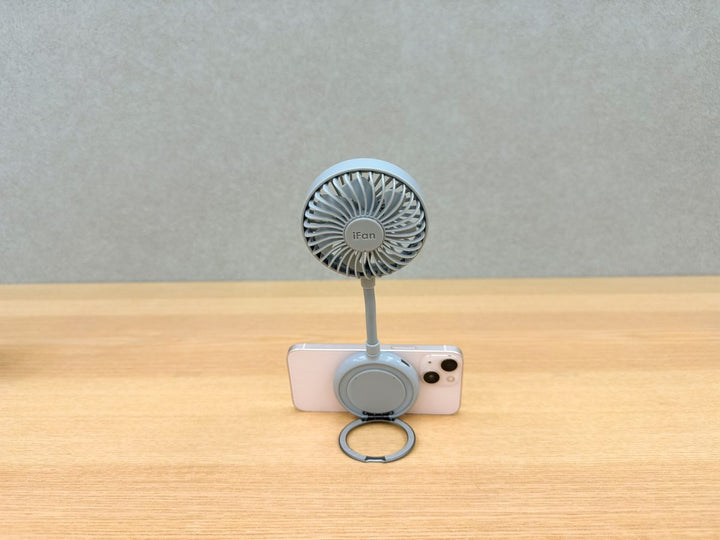ELAiCE iFan Mag 25 MagSafe対応 コンパクトハンディファン ポータブル扇風機 暑さ対策