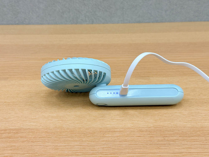 ELAiCE iFan Bloom 25 3WAY バッテリーチャージャー 2 ポータブル扇風機 モバイルバッテリー2,500mAh デスクファン 暑さ対策