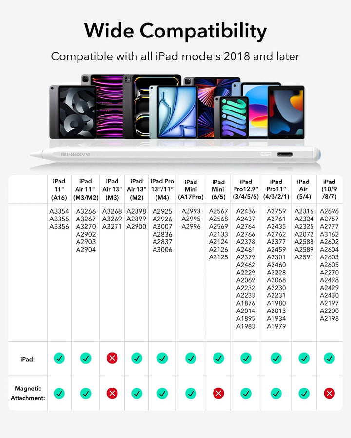 ESR Geo デジタルペンシル for iPad Apple Find My対応 タッチペン