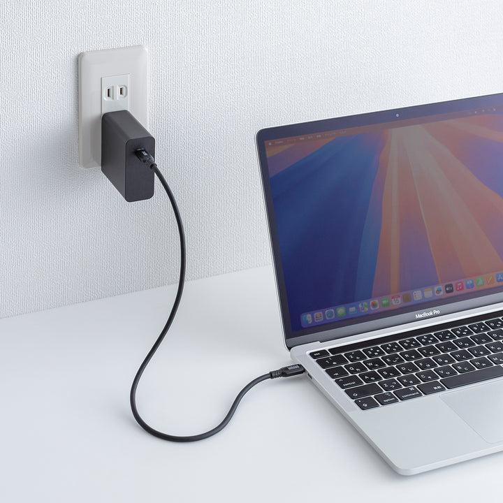 SANWA USB2.0 Type-C シリコンケーブル 充電ケーブル PD240W 通信ケーブル