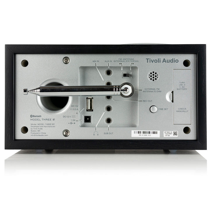 Tivoli Audio Model Three BT Generation2 Bluetooth 5.0 ワイヤレス AM/FM ラジオ・スピーカー アナログクロック付き /