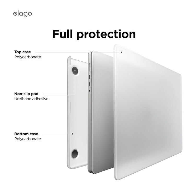 elago MacBook Pro 14インチ M4 2024 / M3 2023 / M2 2023 / M1 2021  SLIM HARD CASE Frosted Clear