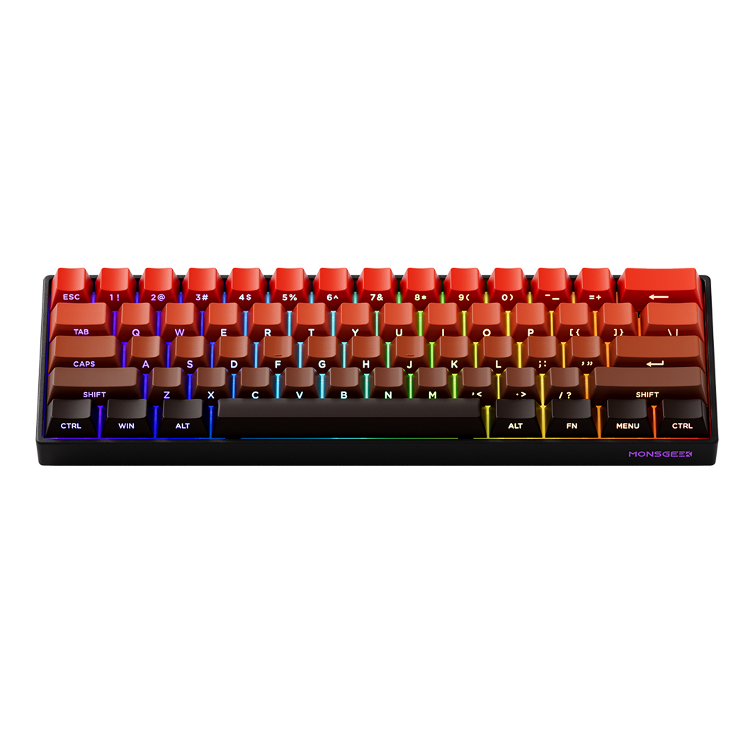 MonsGeek FUN60 Pro SP HEセンサー 0.01mm ラピッドトリガー対応 磁気スイッチ Akko Glare Magnetic Switch 英語配列 サイドプリント テンキーレス 8K ホットスワップ SnapKeys (SOCD)対応 ARGB対応 高コスパ ゲーミングキーボード