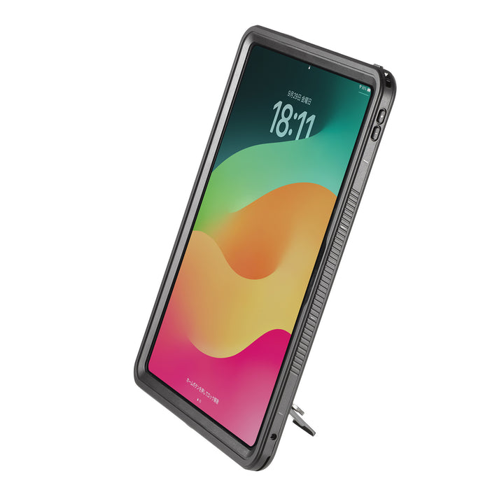 SANWA 13インチ iPad Pro M4 耐衝撃防水ケース ストラップ付き