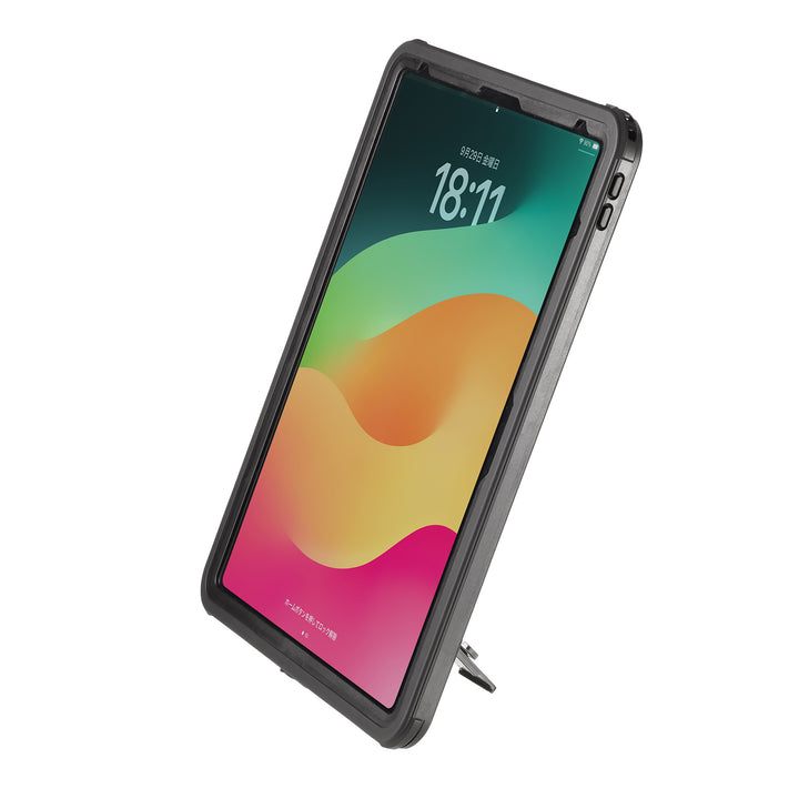 SANWA 13インチ iPad Air M2  耐衝撃防水ケース ストラップ付き