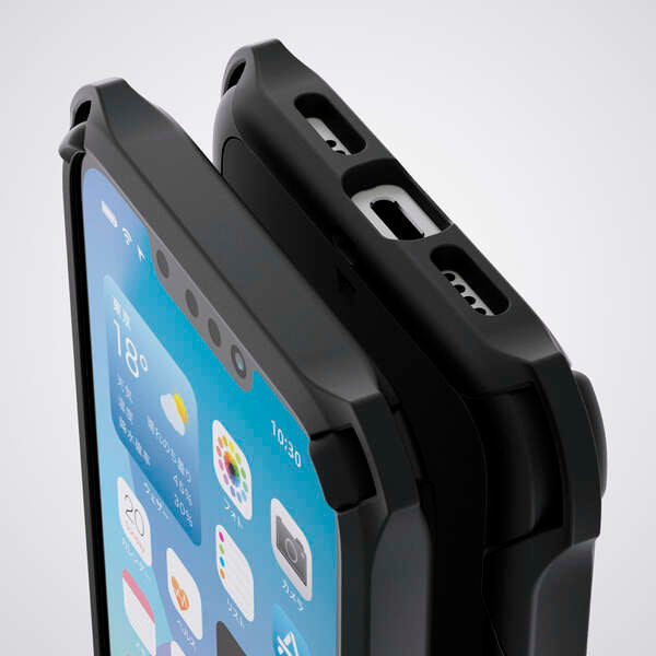エレコム  iPhone 16e 2025年モデル 耐衝撃 ハイブリッドケース ZEROSHOCK 画面保護フィルム付き スマホケース スマホカバー