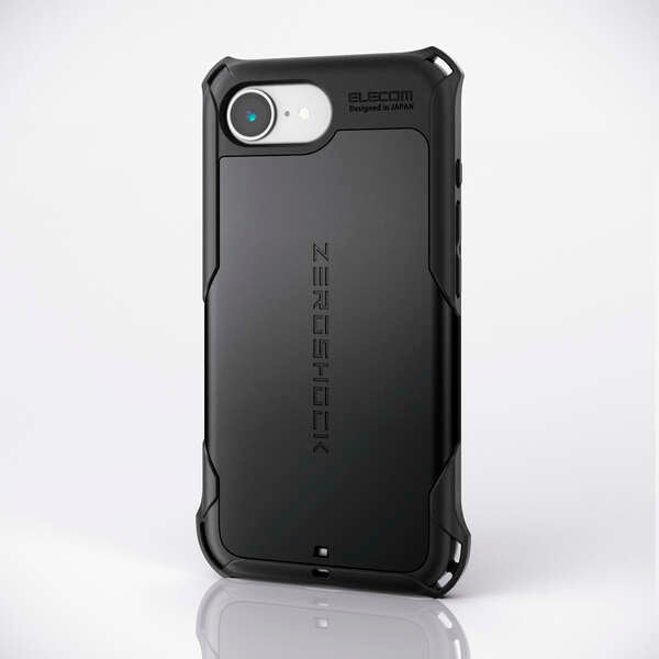 エレコム  iPhone 16e 2025年モデル 耐衝撃 ハイブリッドケース ZEROSHOCK 画面保護フィルム付き スマホケース スマホカバー