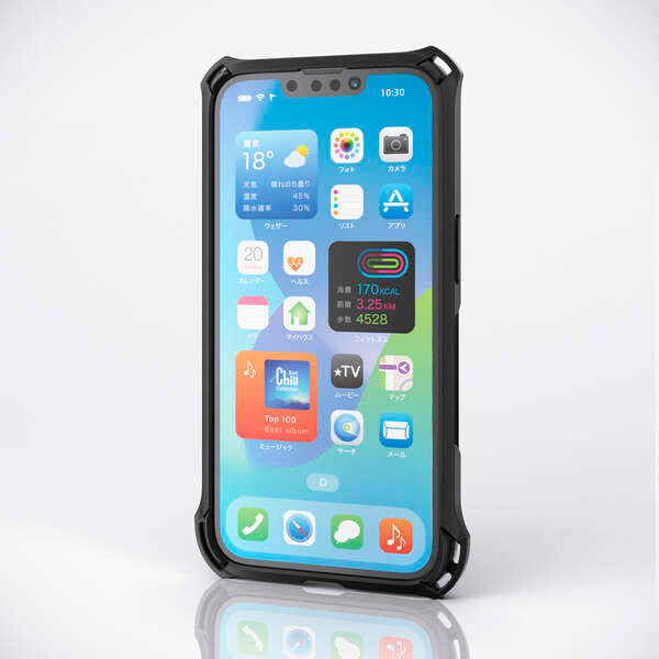 エレコム  iPhone 16e 2025年モデル 耐衝撃 ハイブリッドケース ZEROSHOCK 画面保護フィルム付き スマホケース スマホカバー