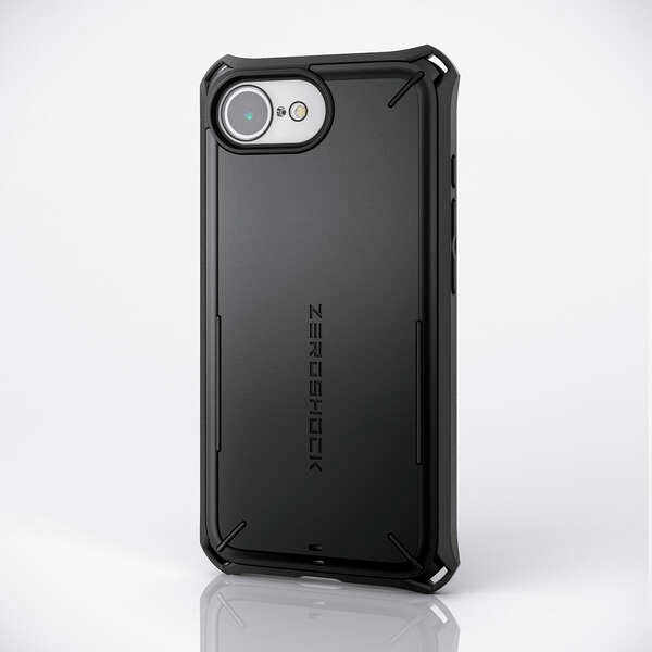 エレコム  iPhone 16e 2025年モデル 耐衝撃ハイブリッドケース ZEROSHOCK Solid Plus 保護ケース 画面保護フィルム付き スマホケース  スマホカバー アイフォン