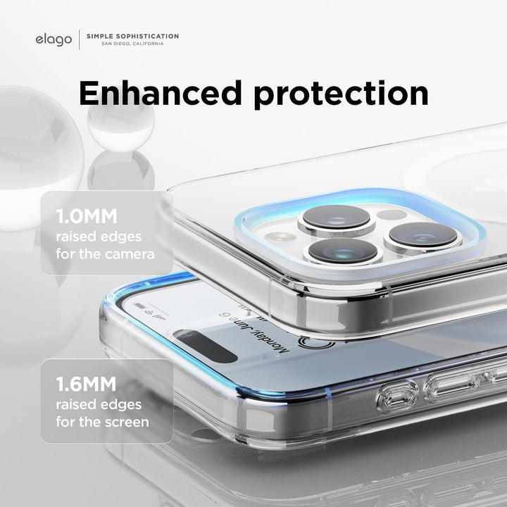 elago iPhone 16 / 16 Pro / 15 / 15 Pro AMP Monthly Magsafe対応ハイブリッドケース