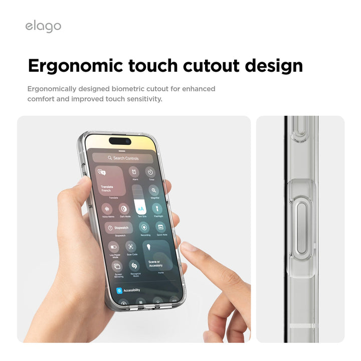 elago iPhone 16 / 16 Pro / 15 / 15 Pro AMP Monthly Magsafe対応ハイブリッドケース