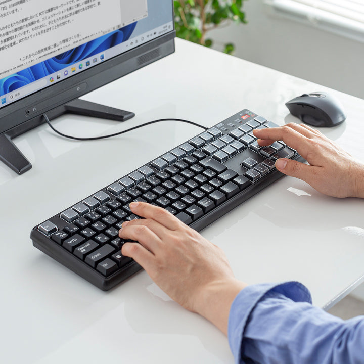 SANWA 有線 プログラマブルキーボード 日本語配列 有線 テンキー付き 108キー マクロキーボード 割り当て機能 メンブレン 業務効率化