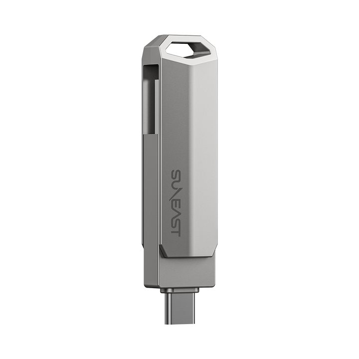 SUNEAST Revolve R5 外付けポータブル スティック型SSD シルバー PC Mac iPhone iPad Android PS5対応
