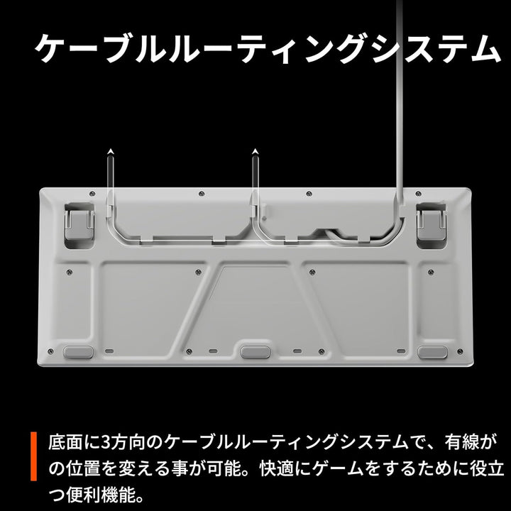 SteelSeries Apex 3 TKL  有線 ゲーミングキーボード  日本語配列 / 英語配列 静音スイッチ IP32防滴