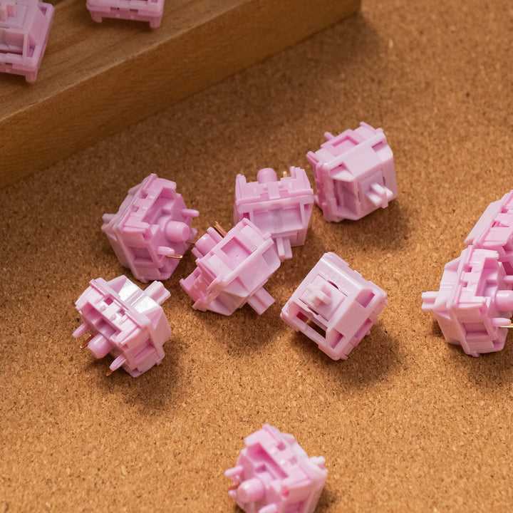 Akko Stellar Rose スイッチ 押下圧37gf リニア 5ピン 45個入り メカニカル キーボード用