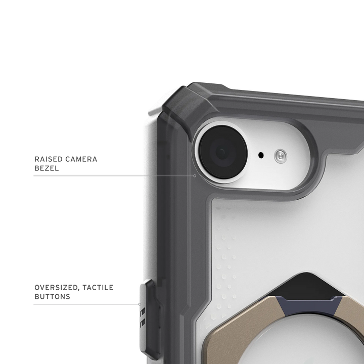 UAG iPhone 16e PLASMA XTE (プラズマ) コンポジットケース マグネット対応 キックスタンド付き アッシュ/チタン  スマホケース スマホカバー アイフォン