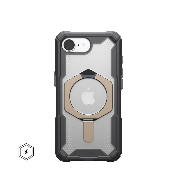 UAG iPhone 16e PLASMA XTE (プラズマ) コンポジットケース マグネット対応 キックスタンド付き アッシュ/チタン  スマホケース スマホカバー アイフォン