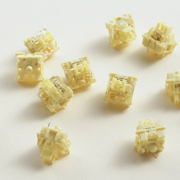 Akko V3 Cream Yellow Pro スイッチ (第3世代) 45pcs メカニカル キーボード用