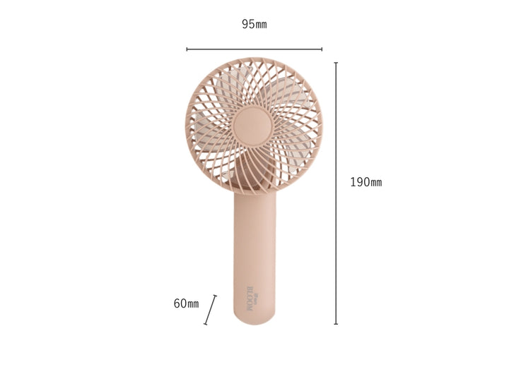 ELAiCE iFan Bloom 25 3WAY バッテリーチャージャー 2 ポータブル扇風機 モバイルバッテリー2,500mAh デスクファン 暑さ対策