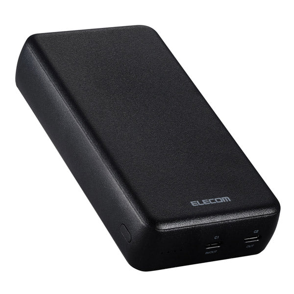 エレコム モバイルバッテリー リチウムイオン電池 20000mAh PD対応 20W USB-C入出力 × 2