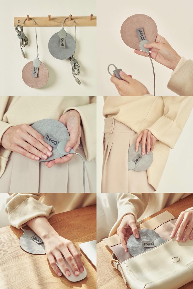 INKO USB Hand Warmer Suede USB ポケットヒーター