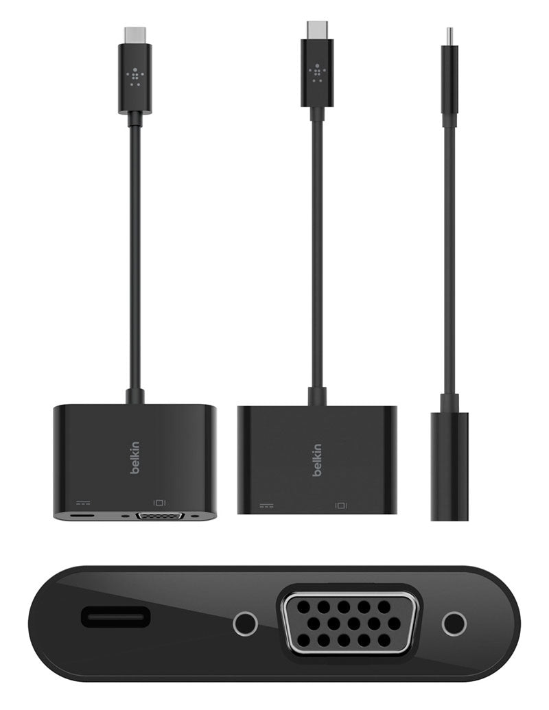 BELKIN USB-C to VGA + USB-C 60W PD対応 変換アダプタ