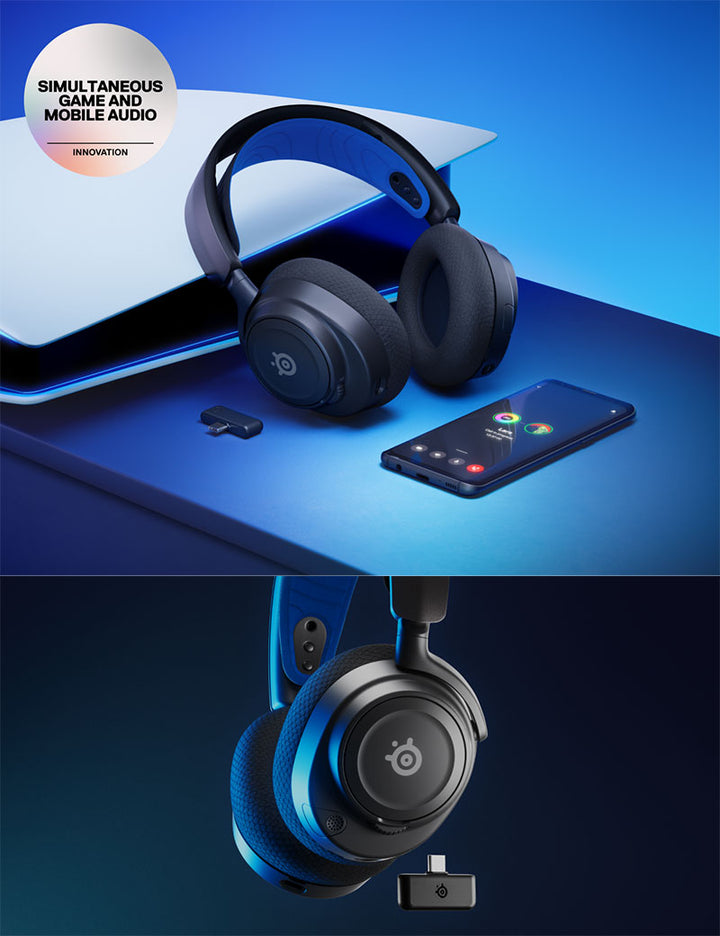 SteelSeries Arctis Nova 7P Wireless 有線 / 2.4GHz / Bluetooth 5.0 両対応 PlayStation 5専用 ゲーミングヘッドホン