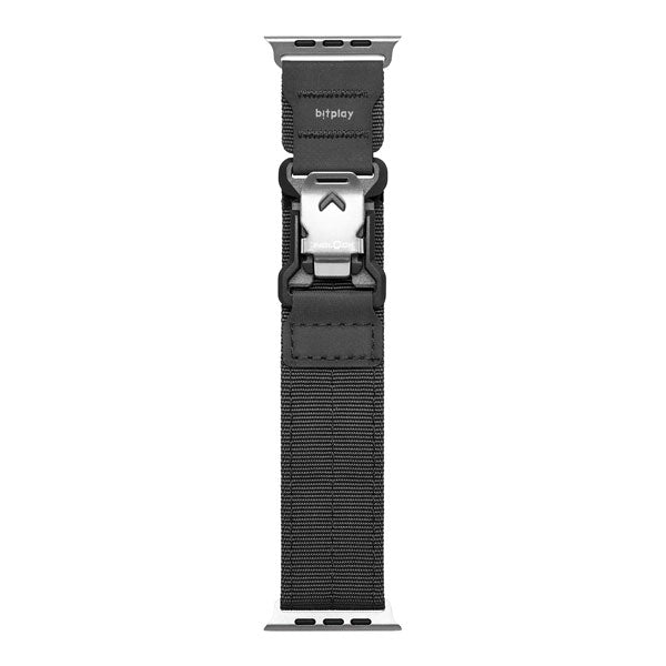 bitplay Apple Watch 49 / 46 / 45 / 44mm Fidlockウォッチバンド シルバーバックル (ダークブラック / グレー)