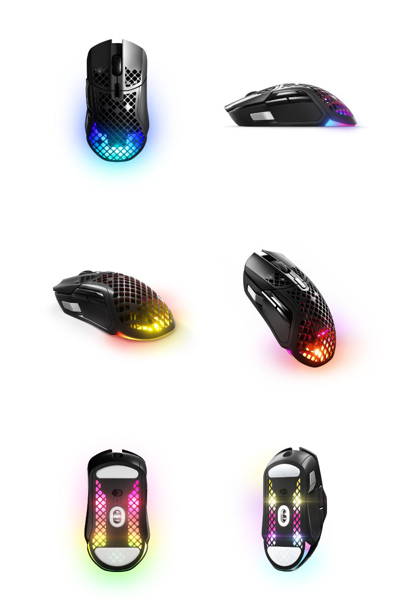 SteelSeries Aerox 5 Wireless 有線 / 2.4GHz / Bluetooth 5.0 両対応 超軽量 74g ワイヤレス 9ボタン ゲーミングマウス