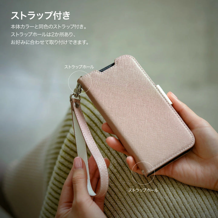 Corallo iPhone 16e 2025年モデル NU 手帳型ケース 保護ケース スマホケース 携帯ケース アイフォン ストラップ付き