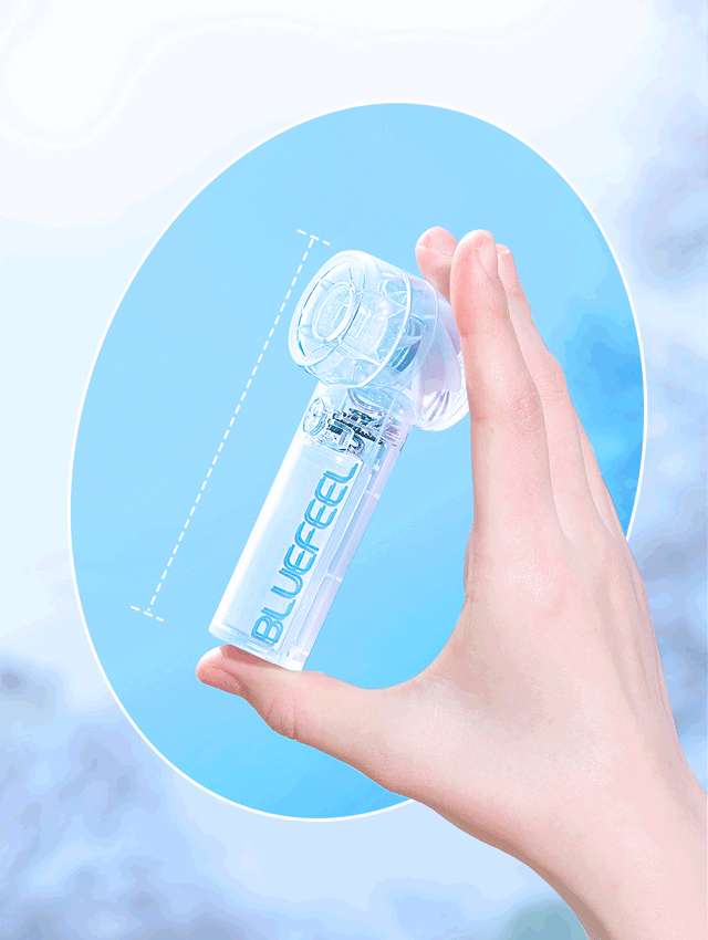 BLUEFEEL ミニ Z ポーチファン 超コンパクト ポータブル扇風機 最大風速15m/s ポーチ付き